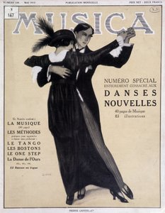 Numero special dances nouvelles (para tańcząca tango) - Ilustracja Francisco Javiera Gose (1876-1915) W „Musica””, maj 1913