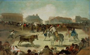 Wiejska walka byków autorstwa Francisco de Goya