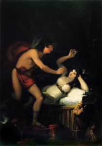 Alegoria Miłości Kupidyn i Psyche autorstwa Francisco de Goya