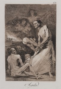 Cios (Sopla) autorstwa Francisco de Goya