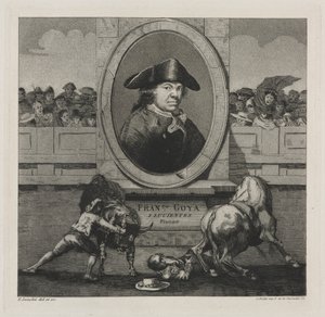 Walki byków: Frontyspis, 1876. autorstwa Francisco de Goya