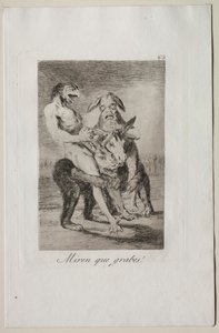 Kaprysy: spójrz, jakie są poważne! autorstwa Francisco de Goya