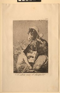 Kaprysy: Może uczeń nie wie więcej. autorstwa Francisco de Goya