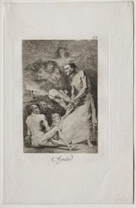 Caprichos: Cios! autorstwa Francisco de Goya
