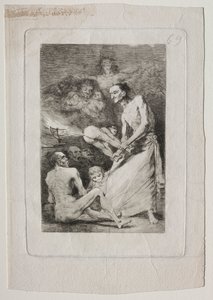 Caprichos: Cios autorstwa Francisco de Goya