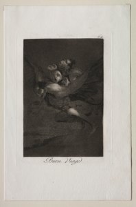 Caprichos: Szczęśliwa podróż! autorstwa Francisco de Goya