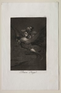 Caprichos: Bon Voyage!. autorstwa Francisco de Goya