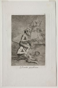Caprichos: pobożny zawód. autorstwa Francisco de Goya
