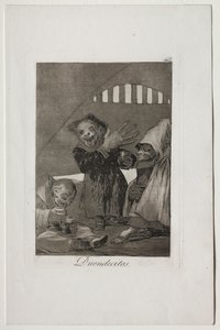 Caprichos: Hobgoliny autorstwa Francisco de Goya