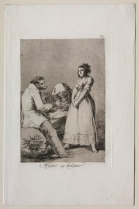 Caprichos: Lepiej być leniwym. autorstwa Francisco de Goya