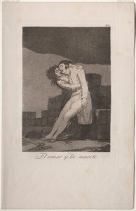 Caprichos: miłość i śmierć. autorstwa Francisco de Goya
