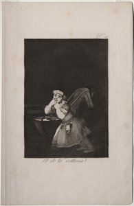 Caprichos: Chłopiec niani. autorstwa Francisco de Goya