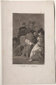 Caprichos: Nikt nie zna siebie. autorstwa Francisco de Goya