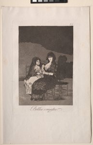Caprichos: Ładne Nauki. autorstwa Francisco de Goya