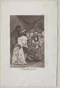 Caprichos: Połknij to, psie! autorstwa Francisco de Goya