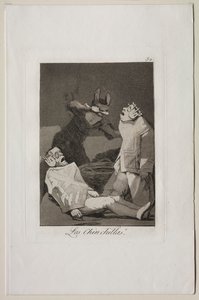 Caprichos: Szynszyle autorstwa Francisco de Goya