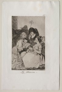 Caprichos: Filiacja. autorstwa Francisco de Goya