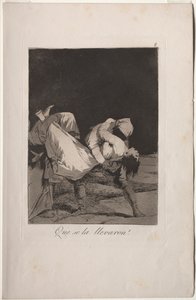 Caprichos: Zabrali ją! autorstwa Francisco de Goya