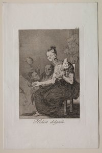 Caprichos: Dobrze się kręcą. autorstwa Francisco de Goya