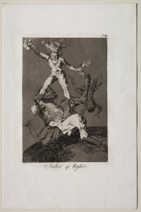 Caprichos: wznosić się i opadać autorstwa Francisco de Goya