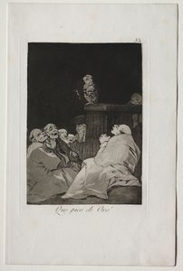 Caprichos: Co za złoty dziób! autorstwa Francisco de Goya