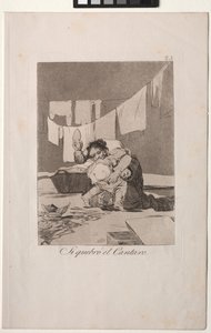 Caprichos: Tak, zepsuł garnek. autorstwa Francisco de Goya
