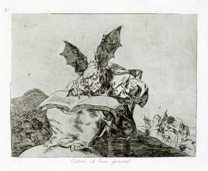 Wbrew dobru ogólnemu Wbrew dobru wspólnemu. Tablica 71 z Klęsk wojennych autorstwa Francisco de Goya