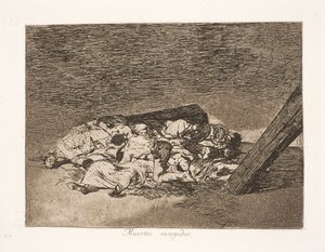Martwy (63) autorstwa Francisco de Goya