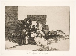 Przyszli za późno (52) autorstwa Francisco de Goya