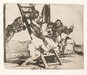 Trudna droga (14) autorstwa Francisco de Goya