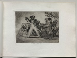 Katastrofy wojny: To trudne, 1810-1820. autorstwa Francisco de Goya