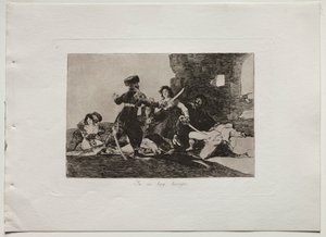 Katastrofy wojenne: nie ma teraz czasu autorstwa Francisco de Goya