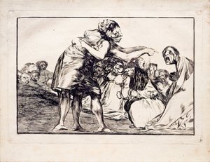 Disorderly Folly z serii Los Disparates Follies, 1815-1819 autorstwa Francisco de Goya