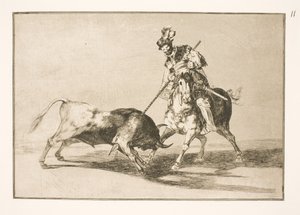 El Cid Campeador przebija kolejnego byka autorstwa Francisco de Goya