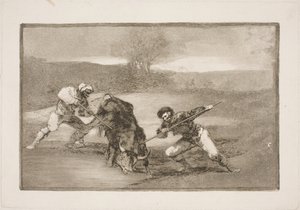 Kolejny sposób na polowanie na piechotę autorstwa Francisco de Goya