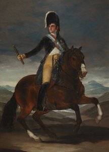 Portret konny króla Hiszpanii Ferdynanda VII autorstwa Francisco de Goya