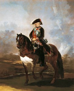 Portret konny króla Karola IV autorstwa Francisco de Goya