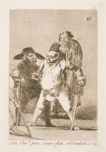 Czy oni tam są? Więc powiedziałem... Uch uważaj! Lub... autorstwa Francisco de Goya