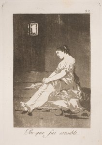 Za poddanie się jego uczuciom autorstwa Francisco de Goya