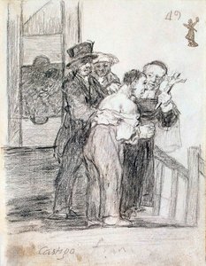 Kara francuska, w latach 1824-1828. autorstwa Francisco de Goya