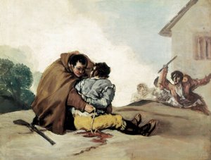 Brat Peter wiąże Maragato liną, obraz Francisco de Goya autorstwa Francisco de Goya