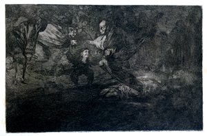 Pogrzebowa zagadka, 1819-1823 autorstwa Francisco de Goya