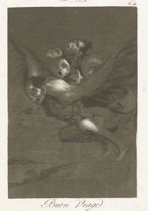 królowie Goede Good Trip (tytuł na obiekcie) Los Caprichos (tytuł serii) autorstwa Francisco de Goya