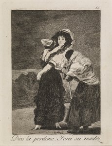 Niech jej Bóg wybaczy: żebraczka była jej matką autorstwa Francisco de Goya