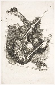Wiedźma w huśtawce autorstwa Francisco de Goya
