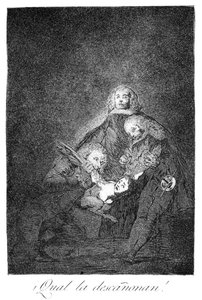 Jak ją zrywają!, 1799 autorstwa Francisco de Goya