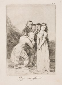 Co za poświęcenie autorstwa Francisco de Goya