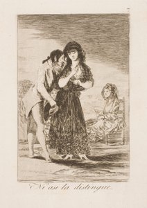 Nawet w ten sposób jej nie zna autorstwa Francisco de Goya