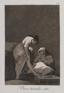 Jest ładnie rozciągnięty autorstwa Francisco de Goya
