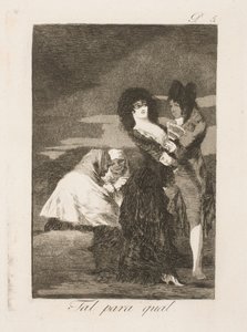 Wrona będzie szukać partnera autorstwa Francisco de Goya